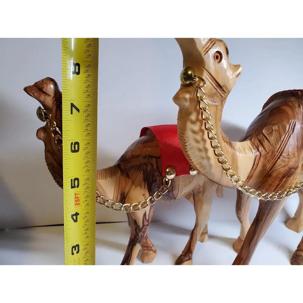 Wooden Camel Figurine - Lot of 2